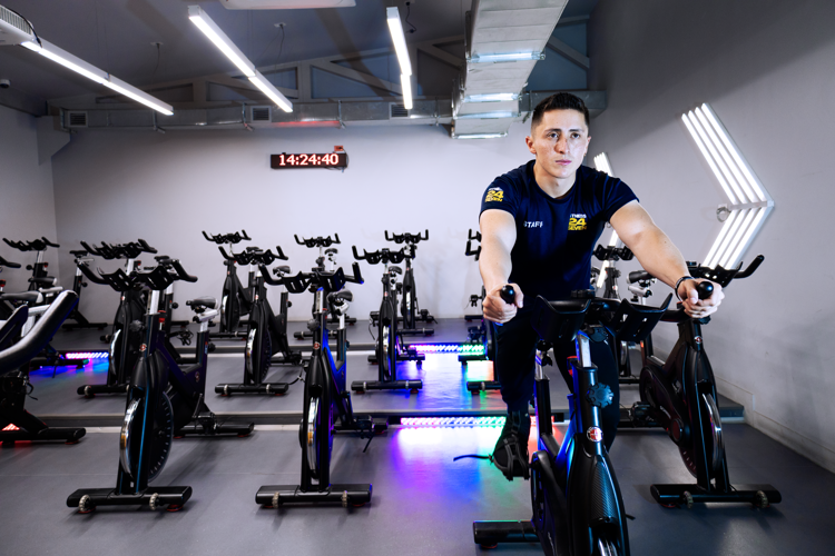 zona de calentamiento en gimnasio f24s 