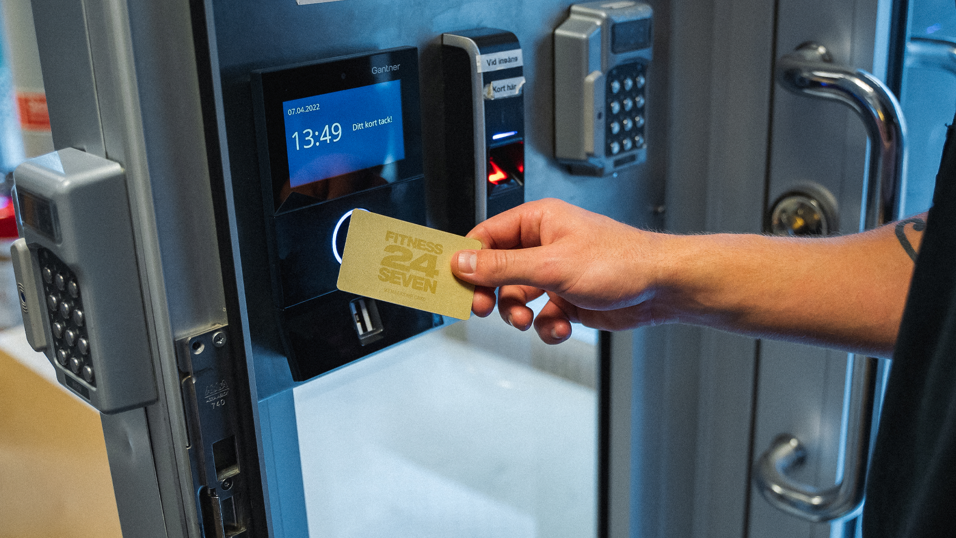 Fitness24Seven guldkort i slussen