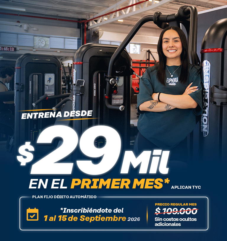 Elige el plan Fitness24Seven y aprovecha las ofertas del mes.